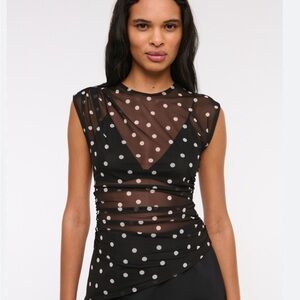 Abercrombie & Fitch Black Mesh Top